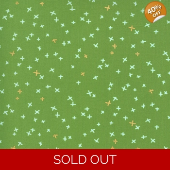 REMNANT - Zen Chic - Dance in Paris - Swing - Grass - Fat Quarter